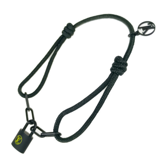 LOUIS VUITTON Black Lockit Charm Bracelet - Picture 2 of 7